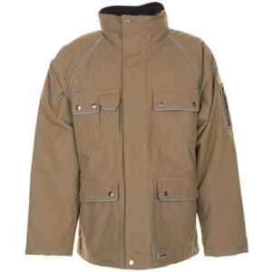 Planam Unisex Khaki/Schwarz Wasserdichte Parka - Jacke Planam Unisex Khaki/Schwarz Wasserdichte Parka - Jacke