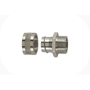 Hellermann Tyton 166-30304 Conduit Fitting - Nickel Plated Brass, M20, IP40 Hellermann Tyton 166-30304 Conduit Fitting - Nickel Plated Brass, M20, IP40