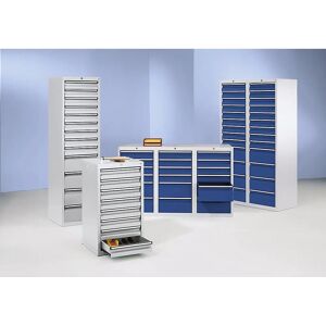 Archivo Kaiserkraft Gris Claro y Azul - 8 Cajones, 900x500x500mm Archivo Kaiserkraft Gris Claro y Azul - 8 Cajones, 900x500x500mm