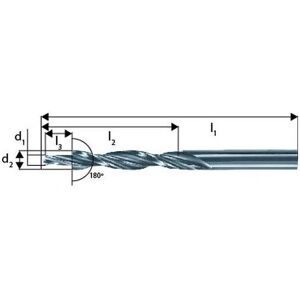 Broca escalonada Gühring - M8 180° HSS para tornillos y avellanados Broca escalonada Gühring - M8 180° HSS para tornillos y avellanados