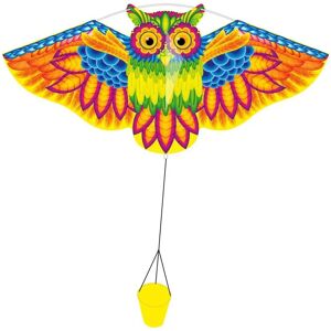 Ecoline: Cerf-volant Hibou Flashy - Facile à faire voler, Structure robuste, Prêt à voler - Publicité Ecoline: Cerf-volant Hibou Flashy - Facile à faire voler, Structure robuste, Prêt à voler - Publicité