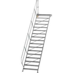 Günzburger Steigtechnik MUNK Treppe mit Plattform 45° Günzburger Steigtechnik MUNK Treppe mit Plattform 45°
