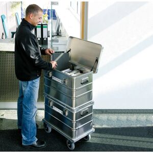Chariot de transport en aluminium Munk Günzburger Steigtechnik 800x600mm - Publicité Chariot de transport en aluminium Munk Günzburger Steigtechnik 800x600mm - Publicité