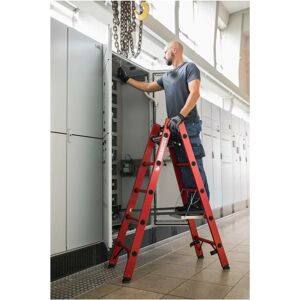 MUNK Günzburger Steigtechnik - Escalera de Pie 2x5 Peldaños - Fibra de Vidrio - Acceso Bidireccional - 1550mm - Escalera MUNK Günzburger Steigtechnik - Escalera de Pie 2x5 Peldaños - Fibra de Vidrio - Acceso Bidireccional - 1550mm - Escalera