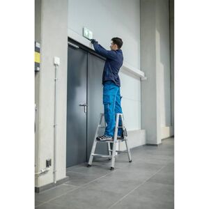 MUNK Échelle télescopique en aluminium - 2x4 marches - Qualité professionnelle - Publicité MUNK Échelle télescopique en aluminium - 2x4 marches - Qualité professionnelle - Publicité