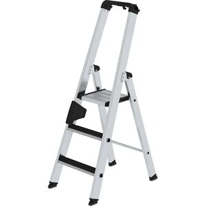 MUNK Modell CLIP-STEP Aluminiumleiter - 3 Stufen, Einseitig, Silber MUNK Modell CLIP-STEP Aluminiumleiter - 3 Stufen, Einseitig, Silber