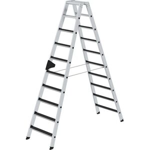 Échelle télescopique MUNK 2340mm en aluminium - 20 marches - Accès double R13 - Publicité Échelle télescopique MUNK 2340mm en aluminium - 20 marches - Accès double R13 - Publicité