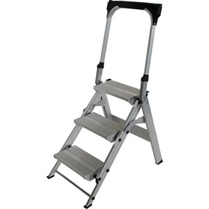 Échelle pliante en aluminium MUNK avec harnais de sécurité - 3 marches - Type de produit - Publicité Échelle pliante en aluminium MUNK avec harnais de sécurité - 3 marches - Type de produit - Publicité