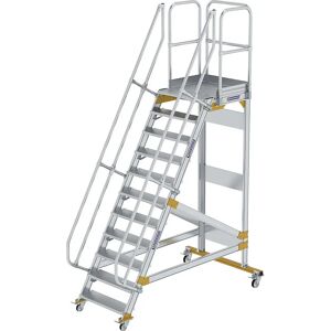 Günzburger Steigtechnik MUNK Scară de Siguranță Mobilă - 11 Trepte, 60° Unghi Günzburger Steigtechnik MUNK Scară de Siguranță Mobilă - 11 Trepte, 60° Unghi