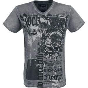 Rock Rebel by EMP Heavy Soul Kortermet T-skjorte - Dyremønster, skjeletter, symboler - Normal passform Rock Rebel by EMP Heavy Soul Kortermet T-skjorte - Dyremønster, skjeletter, symboler - Normal passform