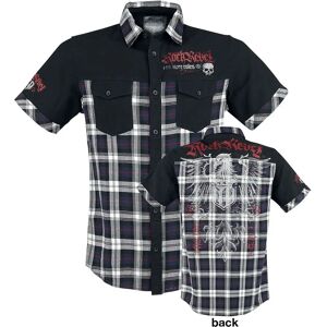 Rock Rebel by EMP Hard Decisions - Kurzes Hemd - Schwarz - Legere Passform Rock Rebel by EMP Hard Decisions - Kurzes Hemd - Schwarz - Legere Passform