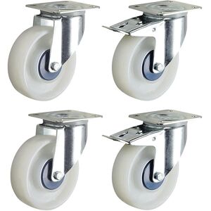 TENTE Modelo 100 x 36 mm Ruedas de poliamida blancas - Ruedas TENTE Modelo 100 x 36 mm Ruedas de poliamida blancas - Ruedas
