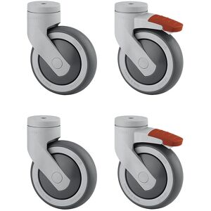 Ruote TENTE - 125 x 32 mm - Resistenti, Girevoli, Con Freno Ruote TENTE - 125 x 32 mm - Resistenti, Girevoli, Con Freno
