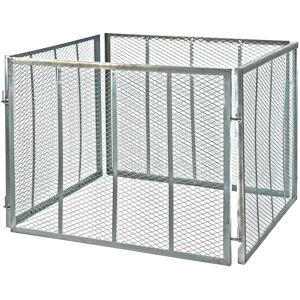 Dema - Bac à compost galvanisé - 107 x 107 x 81 cm - compost bin - Publicité Dema - Bac à compost galvanisé - 107 x 107 x 81 cm - compost bin - Publicité