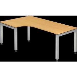 HAMMERBACHER Prokura höhenverstellbarer Buchen-L-Form-Schreibtisch - Büromöbel HAMMERBACHER Prokura höhenverstellbarer Buchen-L-Form-Schreibtisch - Büromöbel