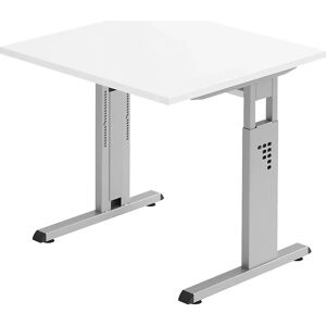 Kaiserkraft FINO - Höhenverstellbarer Schreibtisch - Weiß / Buchen-Dekor - 800x800 mm Kaiserkraft FINO - Höhenverstellbarer Schreibtisch - Weiß / Buchen-Dekor - 800x800 mm