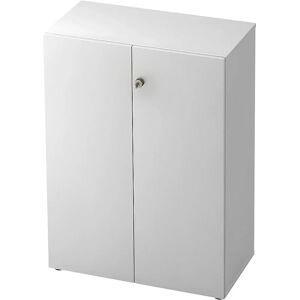Eurokraft pro ANNY - Armoire archivante blanche avec 2 étagères Eurokraft pro ANNY - Armoire archivante blanche avec 2 étagères