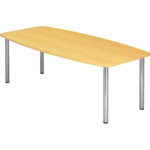 Table de Conférence Hammerbacher - Réglable en Hauteur, Certifiée FSC, Finition Chrome - Publicité Table de Conférence Hammerbacher - Réglable en Hauteur, Certifiée FSC, Finition Chrome - Publicité