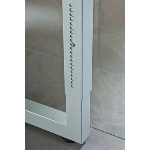 Hammerbacher RS82 Schreibtisch - Höhenverstellbar L-Form Büro - Silber Hammerbacher RS82 Schreibtisch - Höhenverstellbar L-Form Büro - Silber