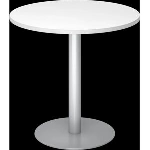 Kaiserkraft Vergadertafel Ø 800mm - Wit & Zilver Kaiserkraft Vergadertafel Ø 800mm - Wit & Zilver