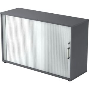 hjh OFFICE PRO BETA 1732S - Armoire à rideaux en graphite - Publicité hjh OFFICE PRO BETA 1732S - Armoire à rideaux en graphite - Publicité