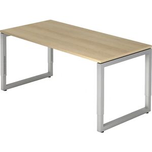 Bureau réglable Hammerbacher RS16 - Argent, 160x80cm - Publicité Bureau réglable Hammerbacher RS16 - Argent, 160x80cm - Publicité