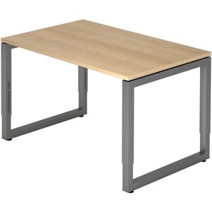 Bureau HAMMERBACHER - Réglable en hauteur, cadre en acier, chêne - Publicité Bureau HAMMERBACHER - Réglable en hauteur, cadre en acier, chêne - Publicité