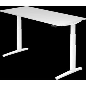 Bureau Électrique Assis-Debout Blanc 180x80 cm - Publicité Bureau Électrique Assis-Debout Blanc 180x80 cm - Publicité