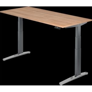 hjh OFFICE PRO XBHM 19 GC Höhenverstellbarer Schreibtisch - Walnuss / Nussbaum / Noce / Graphit hjh OFFICE PRO XBHM 19 GC Höhenverstellbarer Schreibtisch - Walnuss / Nussbaum / Noce / Graphit