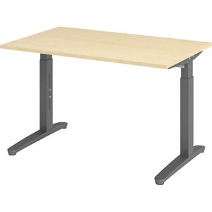 Eurokraft pro ANNY - Bureau réglable - Surface en mélamine - Cadre en C - 1200mm - Publicité Eurokraft pro ANNY - Bureau réglable - Surface en mélamine - Cadre en C - 1200mm - Publicité