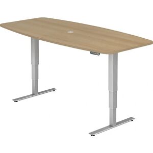 Kaiserkraft Konferenztisch - Höhenverstellbar, Holzdekor, 2200x1030mm Kaiserkraft Konferenztisch - Höhenverstellbar, Holzdekor, 2200x1030mm
