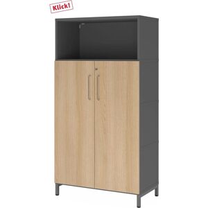 Système de rangement de bureau FlexWall 4 OH de Hammerbacher - Publicité Système de rangement de bureau FlexWall 4 OH de Hammerbacher - Publicité