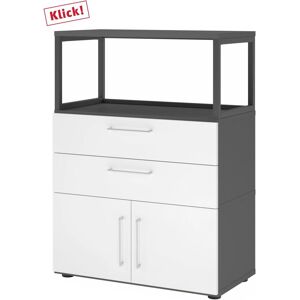 Armoire de rangement HAMMERBACHER - Design ouvert, Surface en mélamine, Pieds réglables - Publicité Armoire de rangement HAMMERBACHER - Design ouvert, Surface en mélamine, Pieds réglables - Publicité