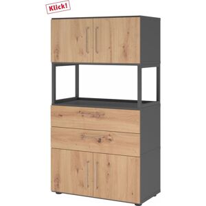 hjh OFFICE PRO FlexWall 4 OH - Système de rangement de bureau - Publicité hjh OFFICE PRO FlexWall 4 OH - Système de rangement de bureau - Publicité
