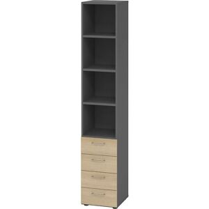 Eurokraft pro RENATUS - Schrank mit 3 Regalen & 4 Schubladen Eurokraft pro RENATUS - Schrank mit 3 Regalen & 4 Schubladen