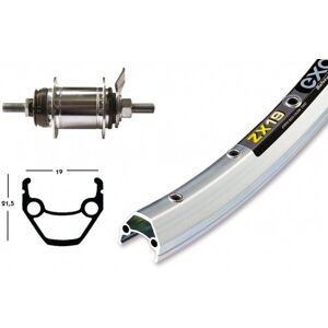 Roue de vélo 26 pouces Exal ZX 19 avec moyeu arrière Shimano - Bike Parts - Publicité Roue de vélo 26 pouces Exal ZX 19 avec moyeu arrière Shimano - Bike Parts - Publicité