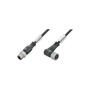 Weidmüller - SAIP-M12GM12W-4-5.0U - Schwarz - 5.0 m - Kabel Weidmüller - SAIP-M12GM12W-4-5.0U - Schwarz - 5.0 m - Kabel
