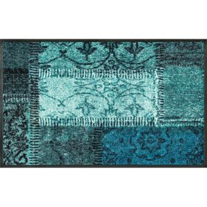 Kleen-Tex Vintage Patches türkis Fußmatte - Indoor/Outdoor Teppich Kleen-Tex Vintage Patches türkis Fußmatte - Indoor/Outdoor Teppich