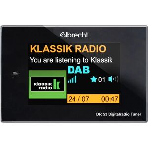 Albrecht DR 53 - Digitalradio mit Bluetooth, DAB+ FM - Schwarz Albrecht DR 53 - Digitalradio mit Bluetooth, DAB+ FM - Schwarz