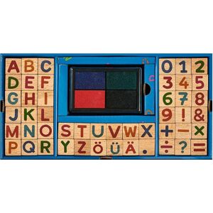 Moses Holzstempel-Set - Alphabet, Zahlen, Interpunktion - Lernspielzeug Moses Holzstempel-Set - Alphabet, Zahlen, Interpunktion - Lernspielzeug