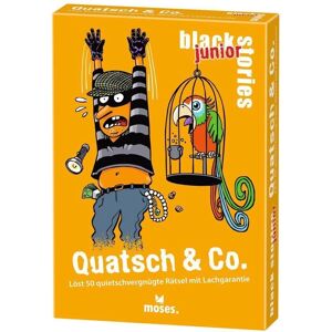 moses. Verlag GmbH Black Stories Junior Quatsch & Co. - Jeu - Publicité moses. Verlag GmbH Black Stories Junior Quatsch & Co. - Jeu - Publicité