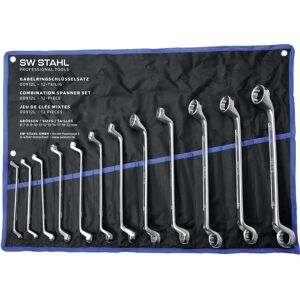 SW-Stahl Doppelringschlüssel-Set - 12 Teile, 6-32 mm SW-Stahl Doppelringschlüssel-Set - 12 Teile, 6-32 mm