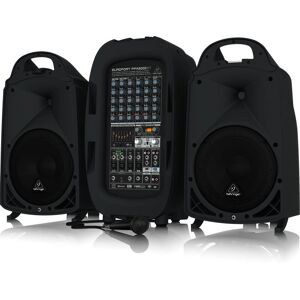Sistema PA portatile wireless Behringer PPA2000BT - 2000W, Bluetooth, Mixer a 8 canali Sistema PA portatile wireless Behringer PPA2000BT - 2000W, Bluetooth, Mixer a 8 canali