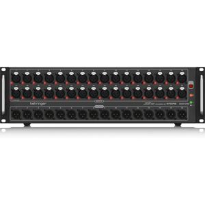 Behringer S32 Boîtier de scène - 32 préamplis micro, réseau AES50, 16 sorties - Publicité Behringer S32 Boîtier de scène - 32 préamplis micro, réseau AES50, 16 sorties - Publicité