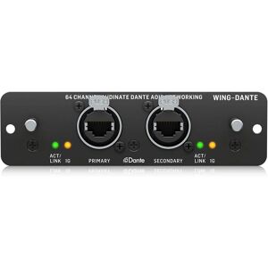 Behringer Wing-Dante Expansion Card - 64 Channel Audio Interface Behringer Wing-Dante Expansion Card - 64 Channel Audio Interface