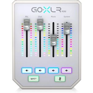 Mixeur audio TC Helicon GO XLR Mini-WH - Produit pour streaming Mixeur audio TC Helicon GO XLR Mini-WH - Produit pour streaming