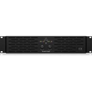 Behringer KM1700 - Amplificador de potencia estéreo de 1700W - Performance/Escenario Negro Behringer KM1700 - Amplificador de potencia estéreo de 1700W - Performance/Escenario Negro