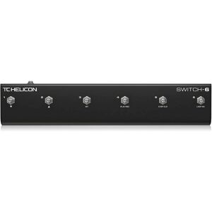 TC Helicon Switch-6 Voetschakelaar - Effectenbediening voor vocal & gitaar TC Helicon Switch-6 Voetschakelaar - Effectenbediening voor vocal & gitaar