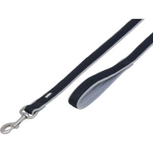 Nobby Mesh Dog Lead - Adjustable, Neoprene Handle - Black, Grey - 120 cm Nobby Mesh Dog Lead - Adjustable, Neoprene Handle - Black, Grey - 120 cm