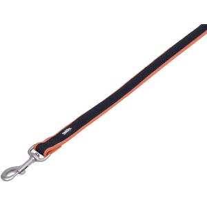 Nobby Mesh Prong 1.2m Black Orange Nylon Dog Lead Nobby Mesh Prong 1.2m Black Orange Nylon Dog Lead